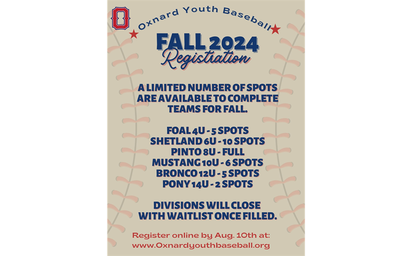 Fall Roster Spots Available